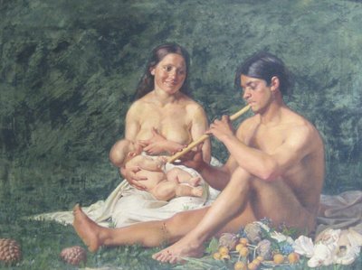 Jubal and Family by Kristian Zahrtmann